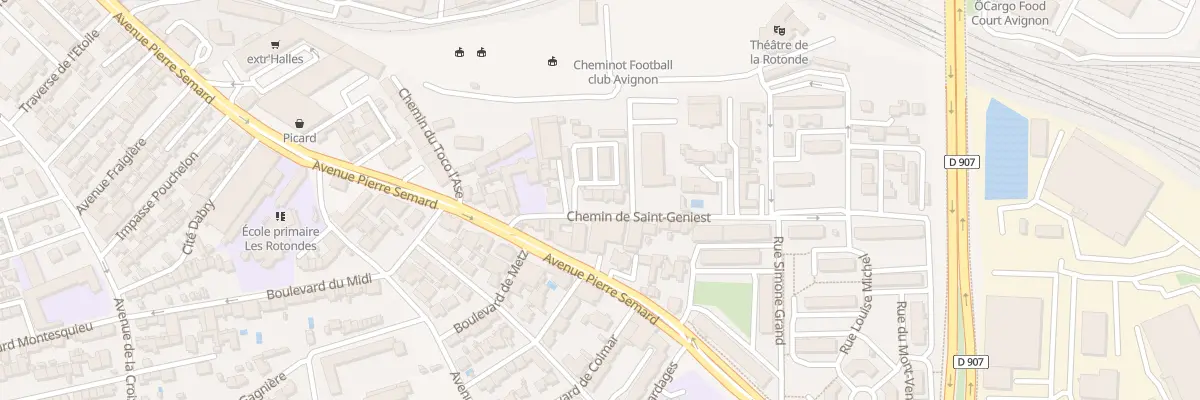 Plan du 25 Che de Saint-Geniest à Avignon