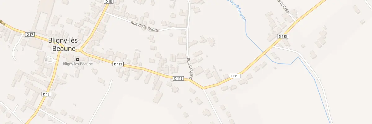 Plan du 12 Rue Goujard à Bligny-lès-Beaune