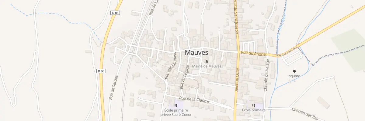 Plan du 5 Rue de la Passerelle à Mauves
