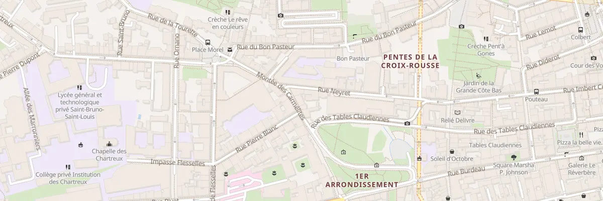 Plan du 9 Mte des Carmélites à Lyon 1er Arrondissement