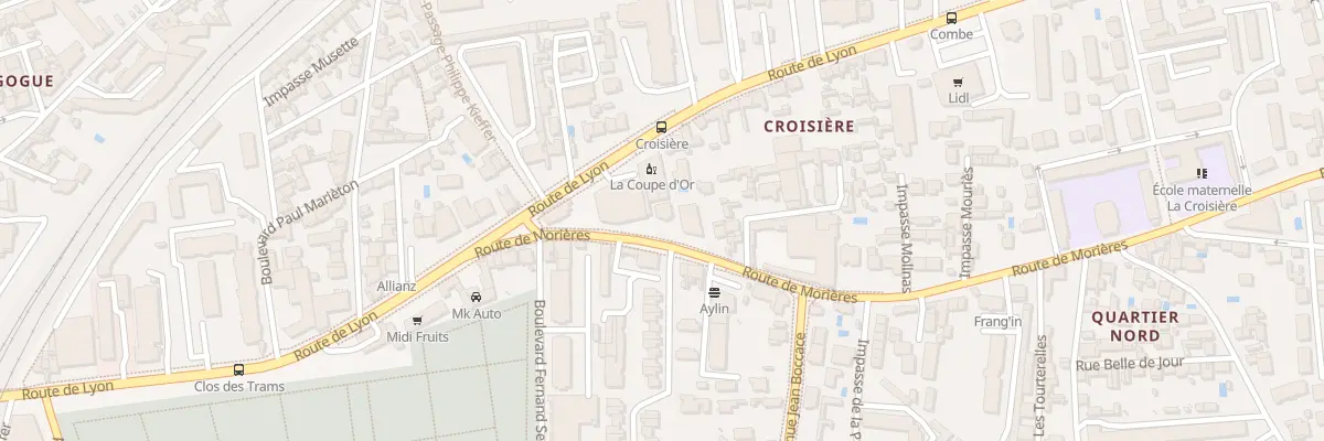 Plan du 3 Rte de Morières à Avignon