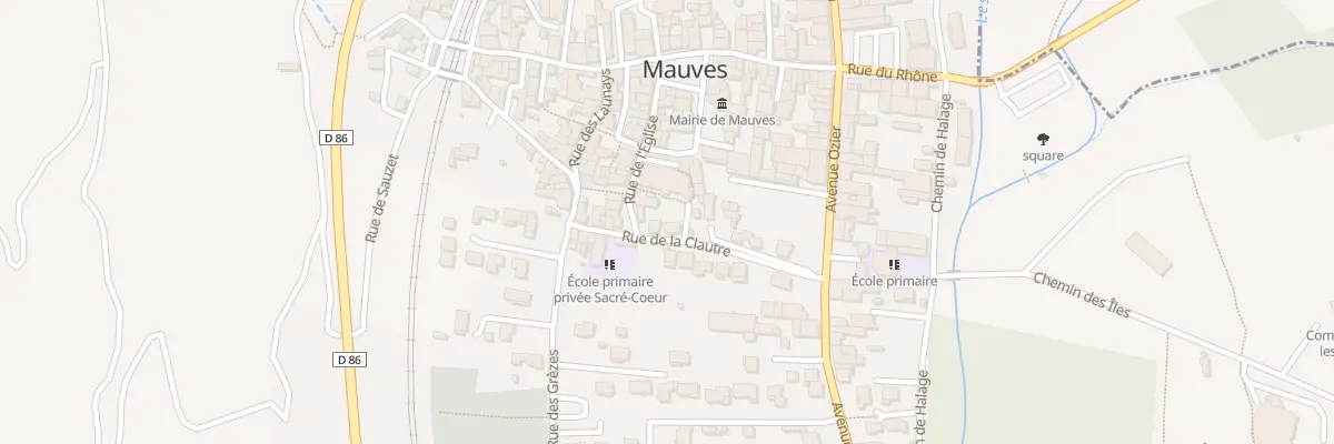 Plan du 12 Rue de la Clautre à Mauves