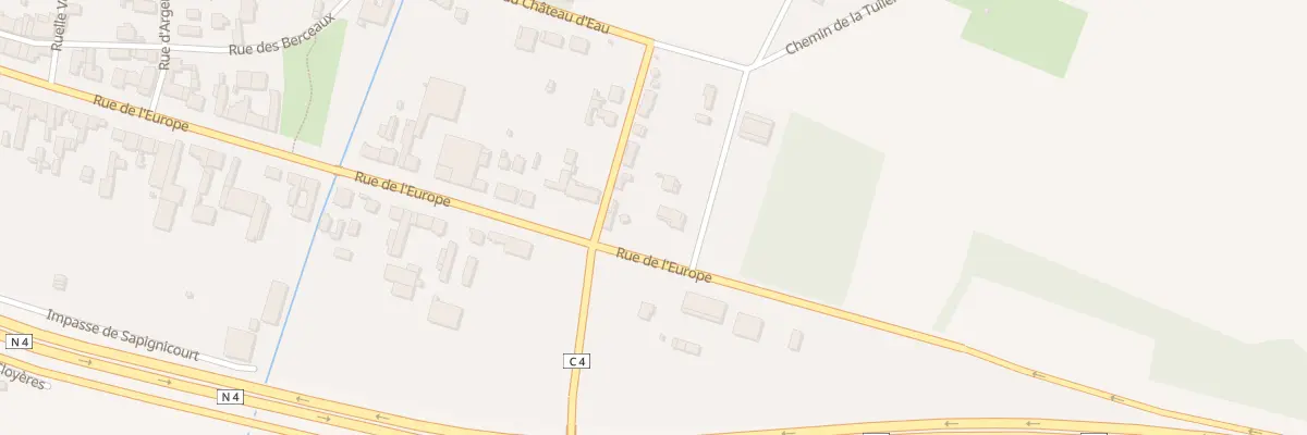 Plan du 2 Rue de l’Europe à Perthes