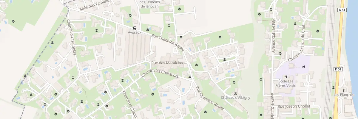 Plan du 15 Mte du Chanoine Roullet à Albigny-sur-Saône