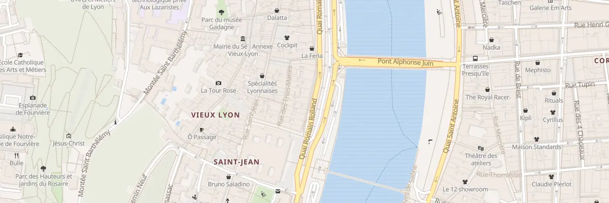 Plan du 18 Quai Romain Rolland à Lyon 5e Arrondissement