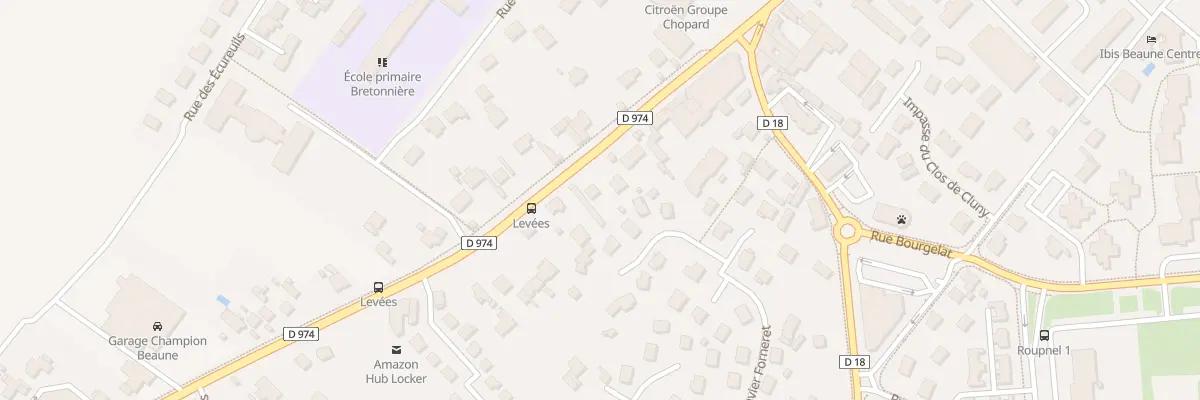 Plan du 11 Rte de Pommard à Beaune