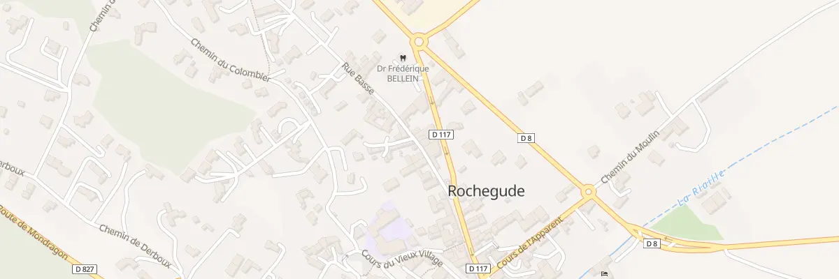 Plan du 5587 Av des Côtes-du-Rhône à Rochegude