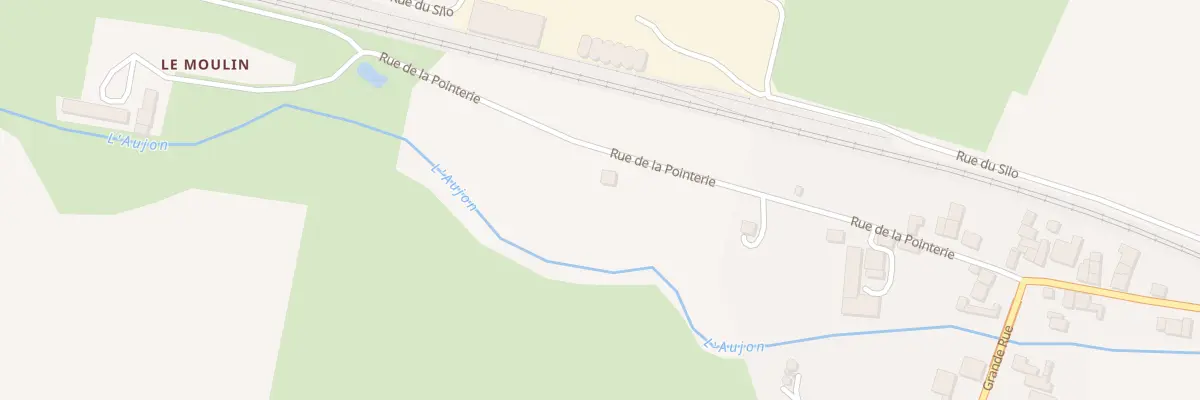 Plan du 11 Rue de la Pointerie à Longchamp-sur-Aujon