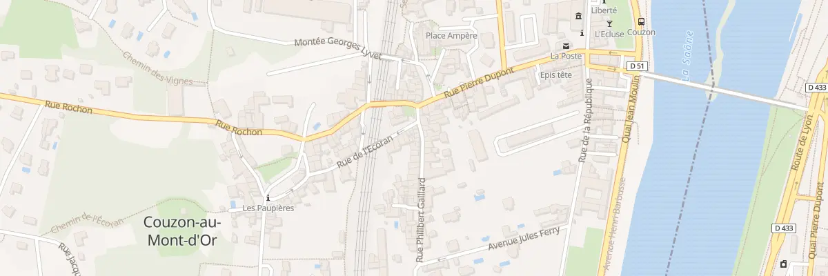 Plan du 1 Rue de l’Ecoran à Couzon-au-Mont-d’Or