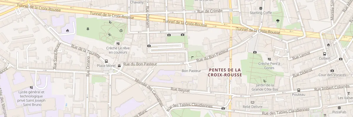 Plan du 29 Rue du Bon Pasteur à Lyon 1er Arrondissement