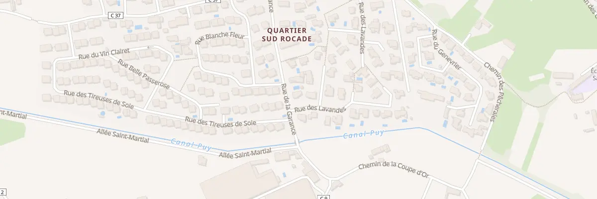 Plan du 1 Rue des Lavandes à Avignon
