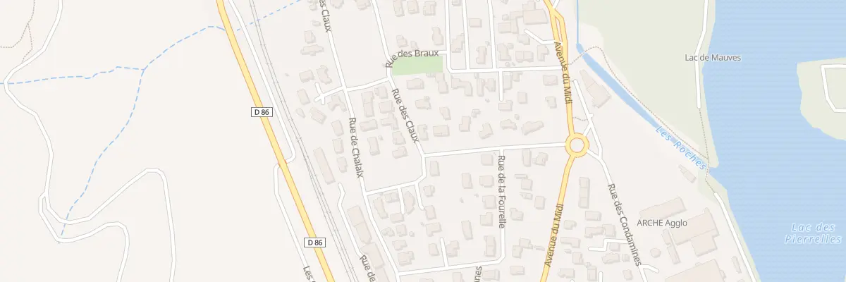 Plan du 14 Rue des Claux à Mauves