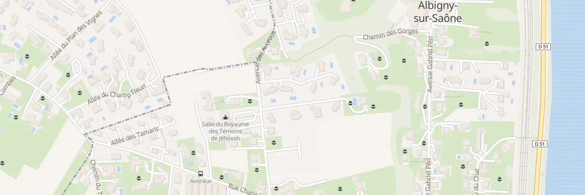 Plan du 43 Che des Avoraux à Albigny-sur-Saône