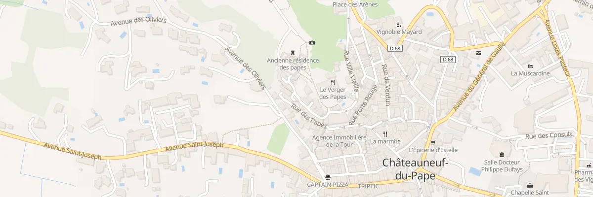 Plan du 9001 Rue Carmagnole à Châteauneuf-du-Pape