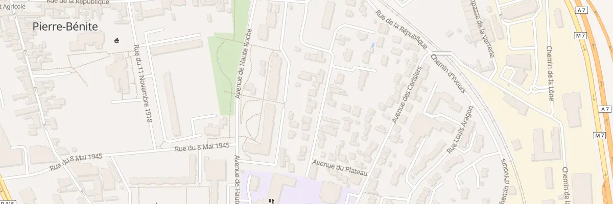 Plan du 20 Av de la Terrasse à Oullins-Pierre-Bénite