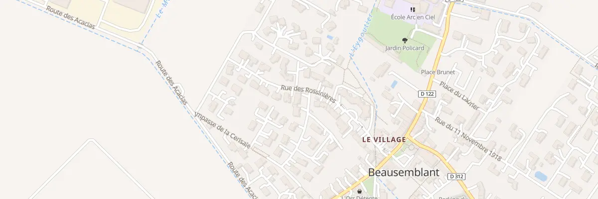 Plan du 1 Lot Les Rossinières à Beausemblant