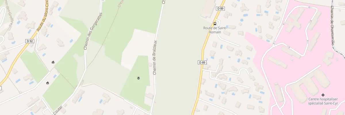 Plan du 75 Rte de Saint Romain à Saint-Cyr-au-Mont-d’Or