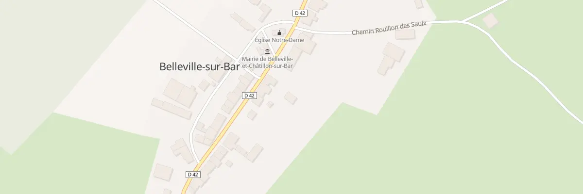 Plan du 3 Pl du village - Belleville à Belleville-et-Châtillon-sur-Bar