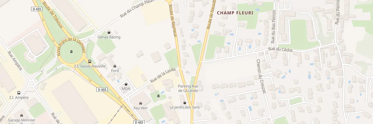 Plan du 122 Rte de Reyrieux à Genay