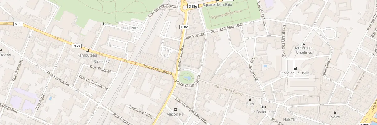 Plan du 6 Pl de la Barre à Mâcon