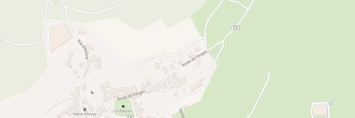 Plan du 29 Rte de Panges à Ancey