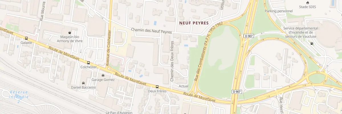 Plan du 17 Rue Commandant Georges Houot à Avignon
