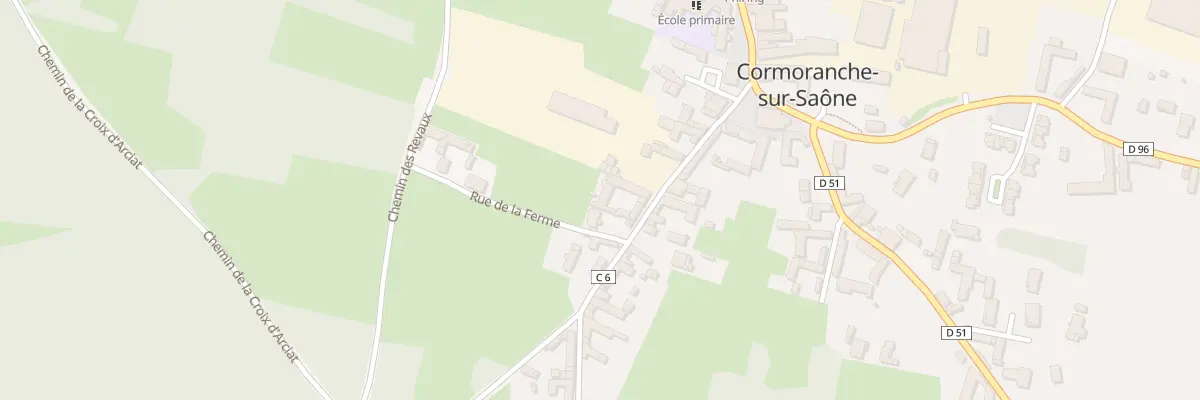 Plan du 86 Rue de la Farge à Cormoranche-sur-Saône