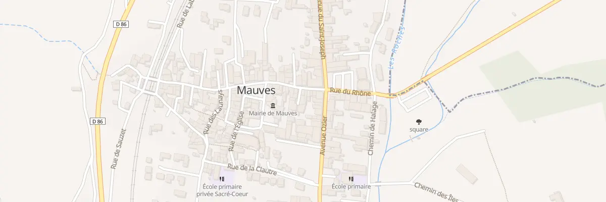 Plan du 3 Rue des Glycines à Mauves