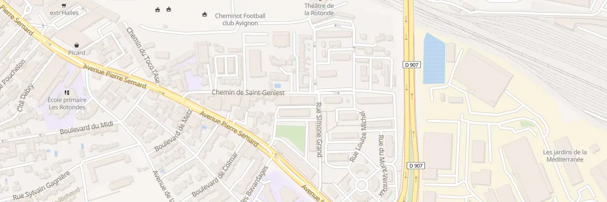 Plan du 3 Sq Saint Genies à Avignon
