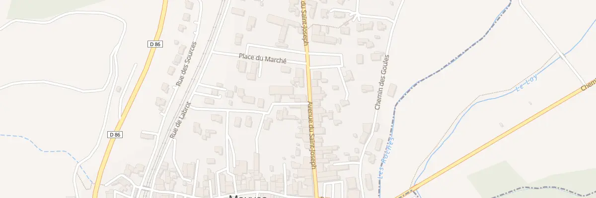 Plan du 2 Rue des Mûres à Mauves
