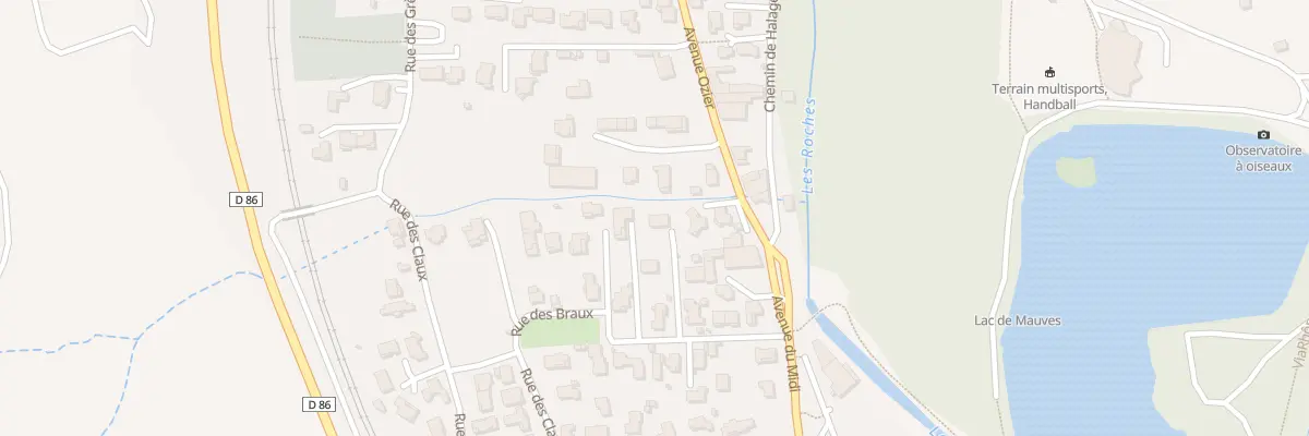 Plan du 10 Rue des Braux à Mauves