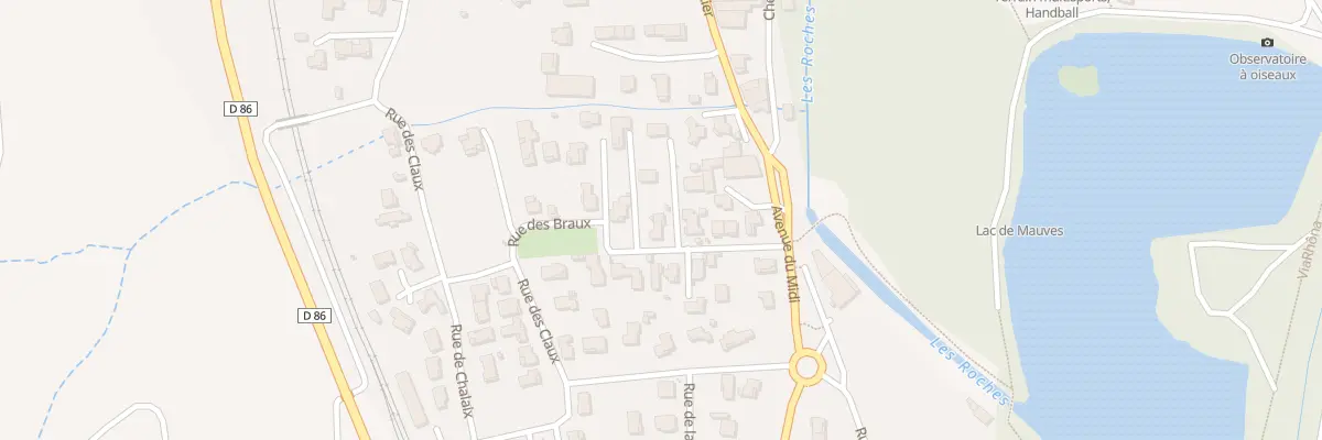 Plan du 14 Rue des Braux à Mauves