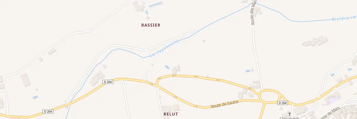 Plan du 220 Rte de Saulce à Mirmande