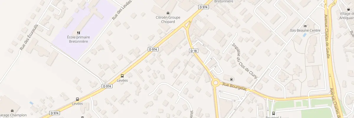 Plan du 6 Av de la Résistance à Beaune