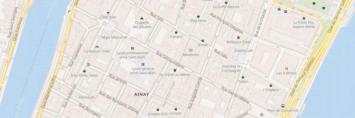 Plan du 26 Rue Victor Hugo à Lyon 2e Arrondissement