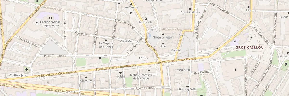 Plan du 3 Rue de la Terrasse à Lyon 4e Arrondissement