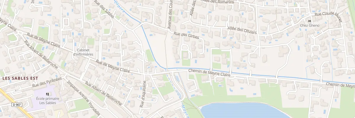Plan de la Rue des Girbes à Orange