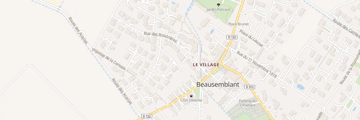 Plan du 95 Rue des Rossinières à Beausemblant