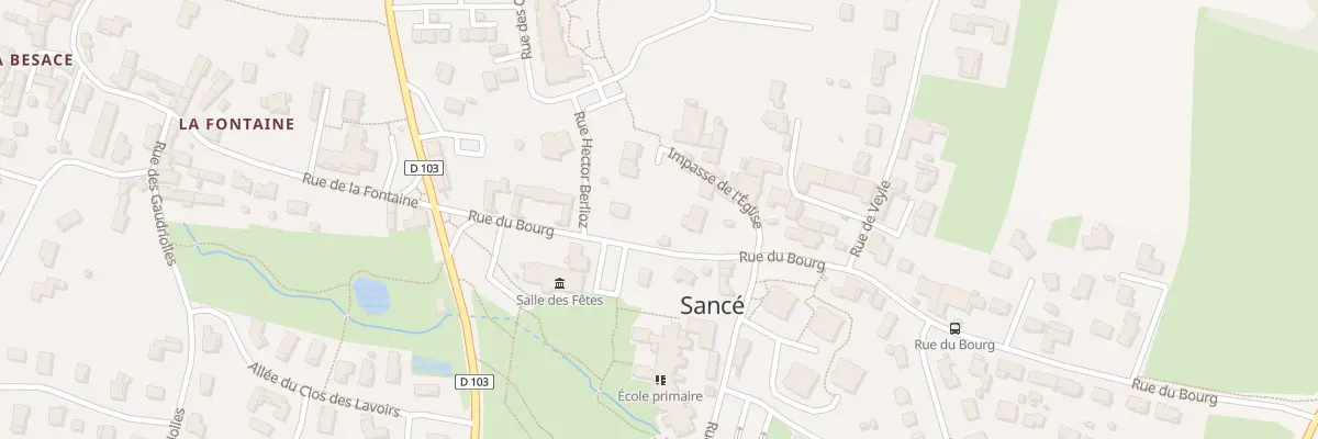 Plan du 1 Imp de l’Eglise à Sancé