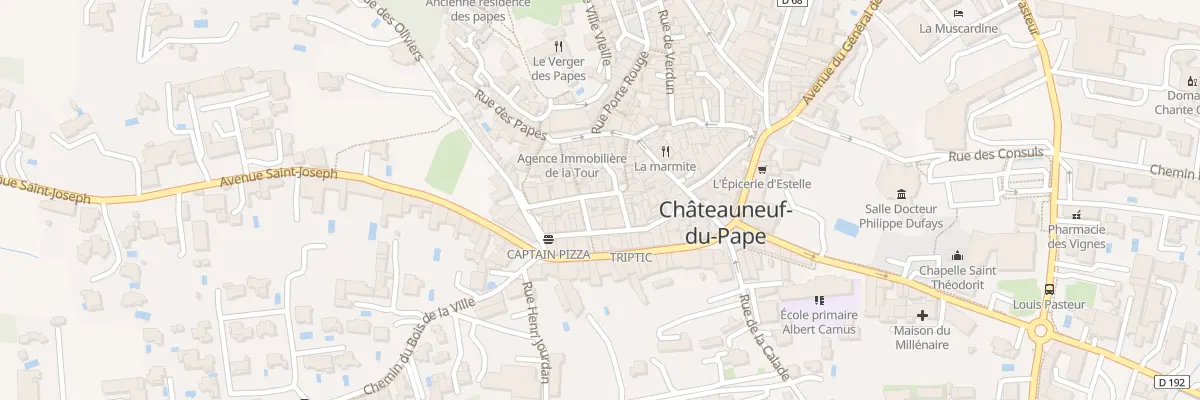 Plan du 5 Rue Jean-Henri Fabre à Châteauneuf-du-Pape