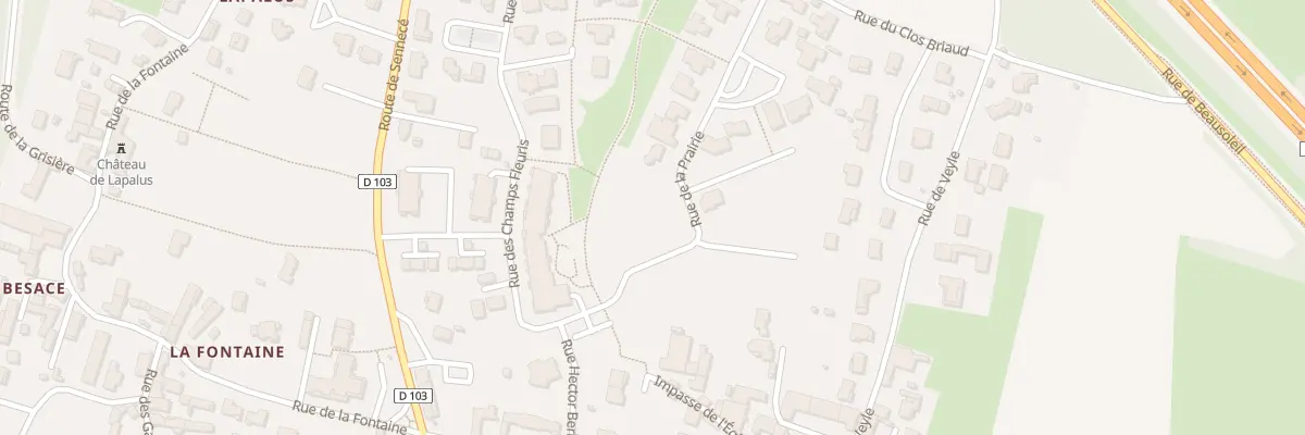 Plan du 186 Rue de la Prairie à Sancé