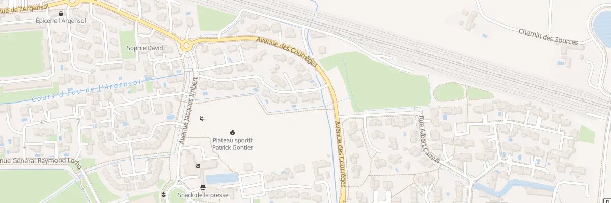 Plan du 262D Av des Courrèges à Orange
