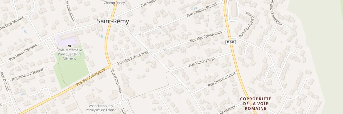 Plan du 25 Rue des Prévoyants à Saint-Rémy