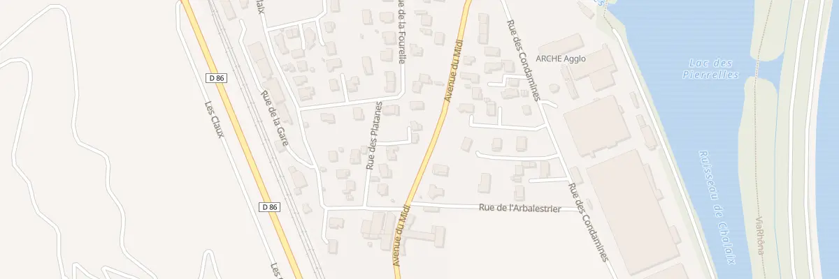 Plan du 8 Rue des Platanes à Mauves