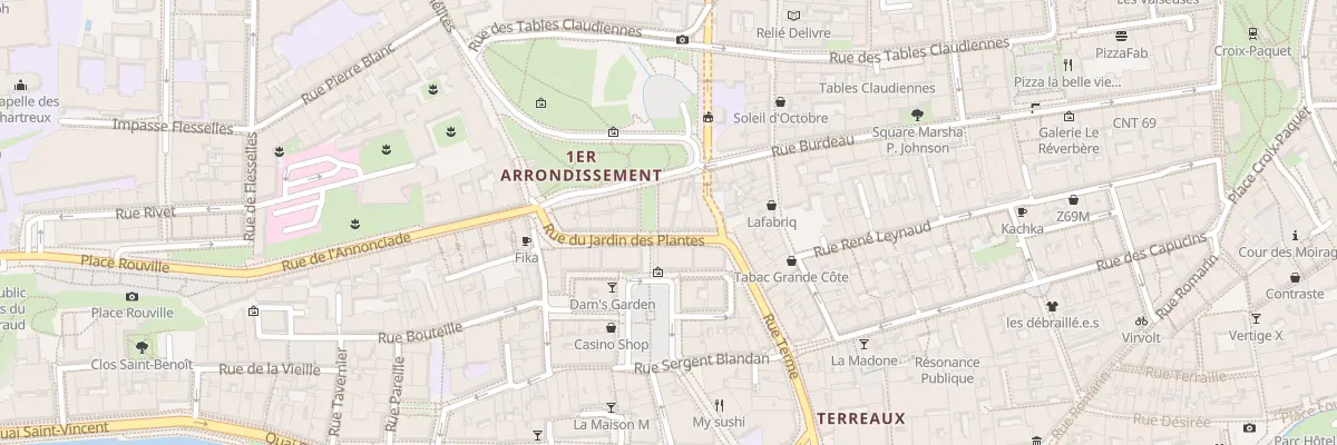 Plan du 9 Rue du Jardin des Plantes à Lyon 1er Arrondissement