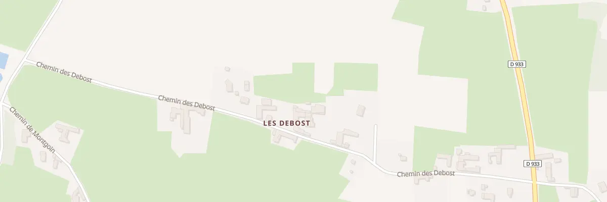 Plan du 396 Che des Debots à Garnerans
