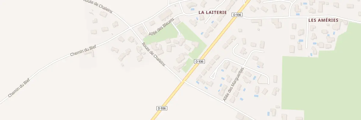 Plan du 46 Rte de Chaleins à Villeneuve