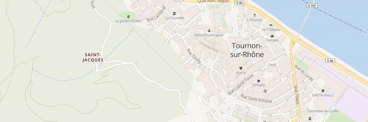 Plan du 6 Rue Perrin à Tournon-sur-Rhône