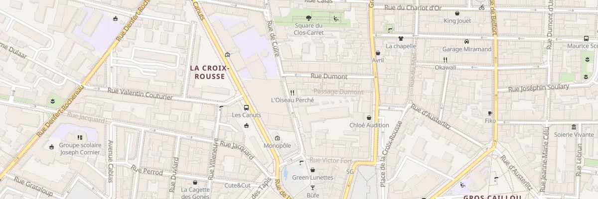 Plan du 16 Rue de Cuire à Lyon 4e Arrondissement