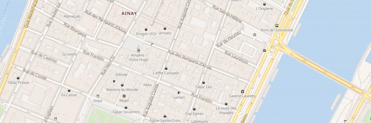 Plan du 26 Rue des Remparts d’Ainay à Lyon 2e Arrondissement